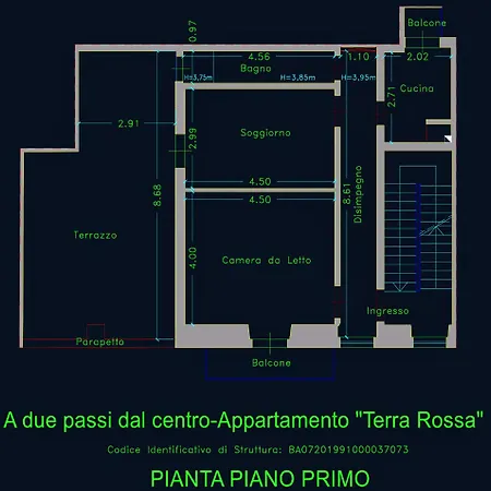 A Due Passi Dal Centro Di - Terra E Luna Rossa Appartement *